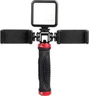 Fill Light LED Video Light Mini Dimmable Light with 2 Cold Shoe Holders Portable Camera Fill Light for Shooting Lighting Photography