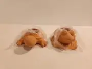 Retired Vintage Partylite Patio Pals P7111 Turtle & Frog Tealight Holders