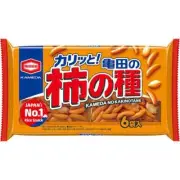 Kameda Kaki no Tane 6 Pack - 180g - Japanese Rice Cracker Snack Made in Japan