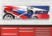 BR13C VFR750R RC30 INSPIRED FLEXIBLE WORKSHOP BANNER SIGN GIFT