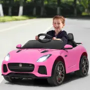 Costway12V Jaguar F-Type SVR Kids Ride On Car Battery Powered Car with Remote Control-Pink
