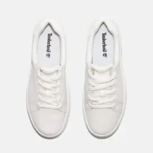 【Timberland】女款白色低筒休閒鞋(A61FGEM2)