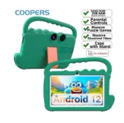 Coopers AT70K Kids Tablet, 7 Inch, Android 12 4-Core 1.3Ghz 2GB 32GB Green