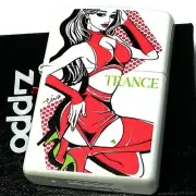 Zippo Trance Lady Race Queen Pearl White Inkjet Print tica ishibashi Lighter