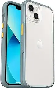 LifeProof See Case for Apple iPhone 13 - Zeal Grey (77-85678), Ultra-Thin, one-Piece Design, DropProof from 2 Meters, Clear to Show Off Your Phone