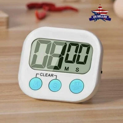 LCD Digital Kitchen Cooking Timer Count-Down Up Clock Loud Alarm Magnetic