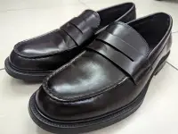 在飛比找Yahoo!奇摩拍賣優惠-西班牙品牌 ZARA 咖啡色上班皮鞋 休閒皮鞋 樂福鞋 41