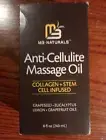 M3 Naturals Anti-Cellulite Massage Oil Collagen+Stem Cell Infused 8 fl oz