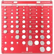 Thread Checker, 42 Bolt Size and Thread Gauge, Bolt Thread Identifier with 19...