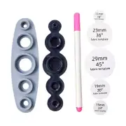 Cover Button Maker Tool 11mm, 15mm, 19mm, 23mm, 29mm Easy to Use Fabric Covered