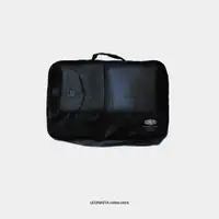 在飛比找ETMall東森購物網優惠-LEONIKITA 尼龍黑色旅行收納包組合口罩袋護照袋電源線