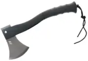 Schrade Delta Class Bedrock Axe 4" Gray 3cr13mov Blade - Black Overmold Handle #