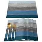 1/4pcs Orange/Blue/Brown/Green/Baby Blue Anti-Skid Table Mats Place Mat Party