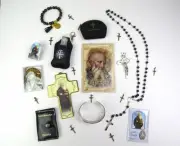 St. Benedict Gift Lot – Rosary, Crucifix, Medal, Cards, Bracelet, 13 items