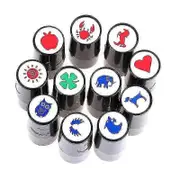 Golf Ball Stamper Stamp Marker - Various Patterns, Quick Drying, Long Lasting (1pcs) Red Crab 1pc