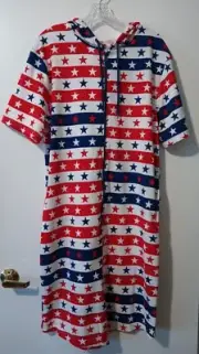 Freedom 76 Size Medium Stars & Stripes Zip Up Lounge / Hoodie Jumper Super Cute