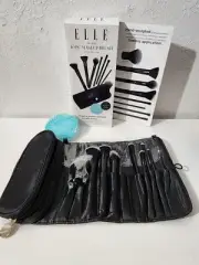 Elle Deluxe 10 Piece Makeup Brush Collection With Case