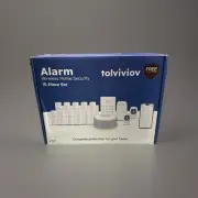 Tolviviov Wireless Alarm System 15-Piece Set Home Security Kit New