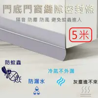 在飛比找Yahoo奇摩購物中心優惠-【挪威森林】防風隔音防塵防冷氣外漏門邊膠條_半透明款5米