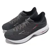 Mizuno Wave Rider 28 Grey Red Men Runner Road Running Jogging Shoes J1GC2403-05