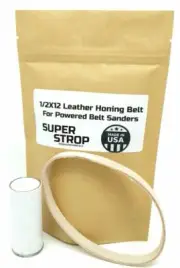 1/2 X 12 inch Leather Honing Super Strop Belt Fits Original Work Sharp Knife