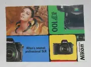 Vintage Destination Nikon The F100 SLR Camera Advertising Poster Board