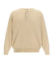 Fear of God Fine Knit Henley Jumper S,L Nude