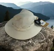 The North Face Mens - Class V Brimmer Hat - NWT White Dune Sz L-XL - UPF 40+