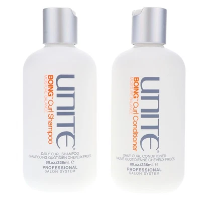 UNITE Hair Boing Curl Shampoo 8 oz & Boing Curl Conditioner 8 oz Combo Pack