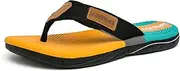 [RIKANR] Men's Flip Flop Casual Comfortable Thong Sandals Summer Beach Lightweight Non-Slip Athletic Slide Sandals