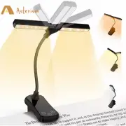 Rechargeable Book Light in Bed 2 Adjustable LED Clip-on Read Light Portable Book