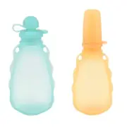 Silicone Breast Milk Storage Bag Resuable Organiser Bag Leakproof Container Case