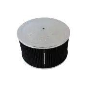 Aeroflow Chrome Air Filter Assembly Air Cleaner 9" X 5" 5-1/8" Neck Washable