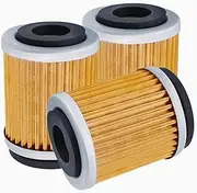 1/2/3 Pcs Motorcycle Oil Filter for XT125 XT200 XT225 XT250T XT350 TT225 TT350 TT600 E/R TW200 BW200 BW350 TTR225 TTR230(3pcs-yellow)