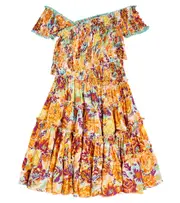 [Poupette St Barth Kids] Poupette St Barth Kids Soledad floral dress Y 4 multicoloured