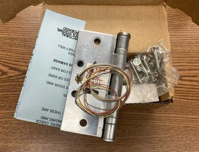 New in box ACSI 1104 Satin Chrome 5.0" x 4.5" Electrical Hinge Pivot