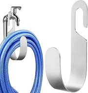 Garden Hose Holder - Rustproof Outdoor Hose Storage, Garden Carrier | Wall Mount Outside Hanging Holders, Freestanding Water Organizer Rack, Hook for Outside