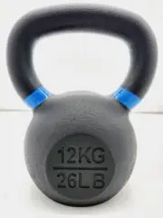 PowerFit Premium Black Kettlebells, 12KG / 26LBS