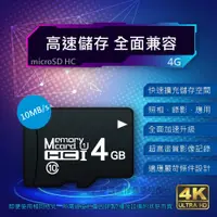 在飛比找PChome24h購物優惠-高速記憶卡兩入組 4G 4GB【PH-58A】micro S