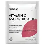 Melrose Vitamin C Ascorbic Acid Powder 125g - Pure Immune Support