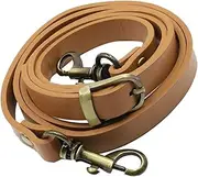 [OHPHCALL] Replacement Bag Strap for Women Fashion Khaki Crossbody Accessory with Brass Color Buckle Versatile Shoulder Strap for Handbags and Messenger Bags