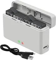 Fast Battery Charging Hub for Insta360 Ace/Ace pro, 2 Channel Battery Charge Storage Station Compatible with Insta360 Ace/Ace Pro Cameras, with USB Type C Cable