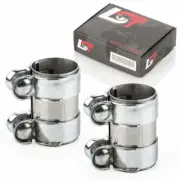 2x Connector Double Clamp Exhaust System Ø 55 X 95 MM for Audi Q2 Q3 Q5 Q7 R8 Tt (for: Audi)