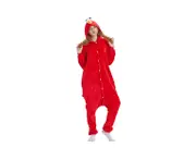 Adult Elmo Onesie Sesame Street Costume Cosplay Kigurumi Pajamas