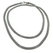 Skagen Women Necklace Collier Silver Stainless Steel Mesh JNSS037L