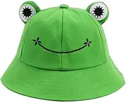 [AIMALL] Adult Kids Frog Bucket Hat Outdoor Hiking Beach Fishing Cap Sunscreen Sunhat - Durable Outdoor Sun Hat, Fits 22-22.8'' Head Circumference