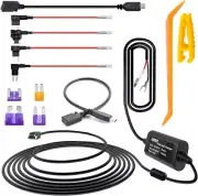 Type C Port Dash Cam Hardwire Kit iiwey 13ft 12V 24V to 5V Hard Wire Kit Fuse...