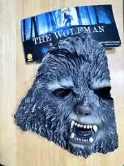 ADULT WOLFMAN MOVIE 3/4 LATEX MASK MONSTER COSTUME ACCESSORY RU4561