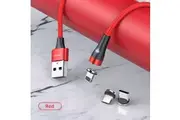 360 Magnetic Phone Charger Joyroom with soft lighting Type-C Micro USB Red Black