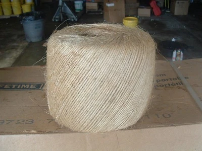 NEW LARGE ROLL OF 5 STAR NATURAL HEMP JUTE TWINE 1000' OR MORE ?